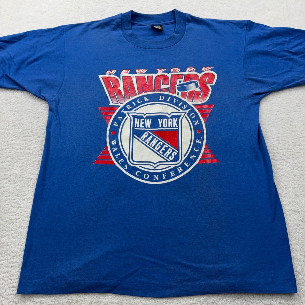 Vintage New York Rangers T-Shirt Screen Stars Best XL Hockey NHL Single Stitch